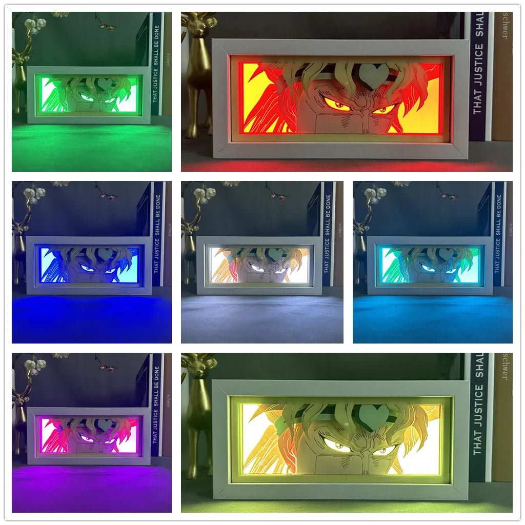 Anime Led Night Light Box Jojo'S Bizarre Adventure for Hoom Decor Lamp for Children'S Room Kids Gifts Manga Lightbox Jojo Dio