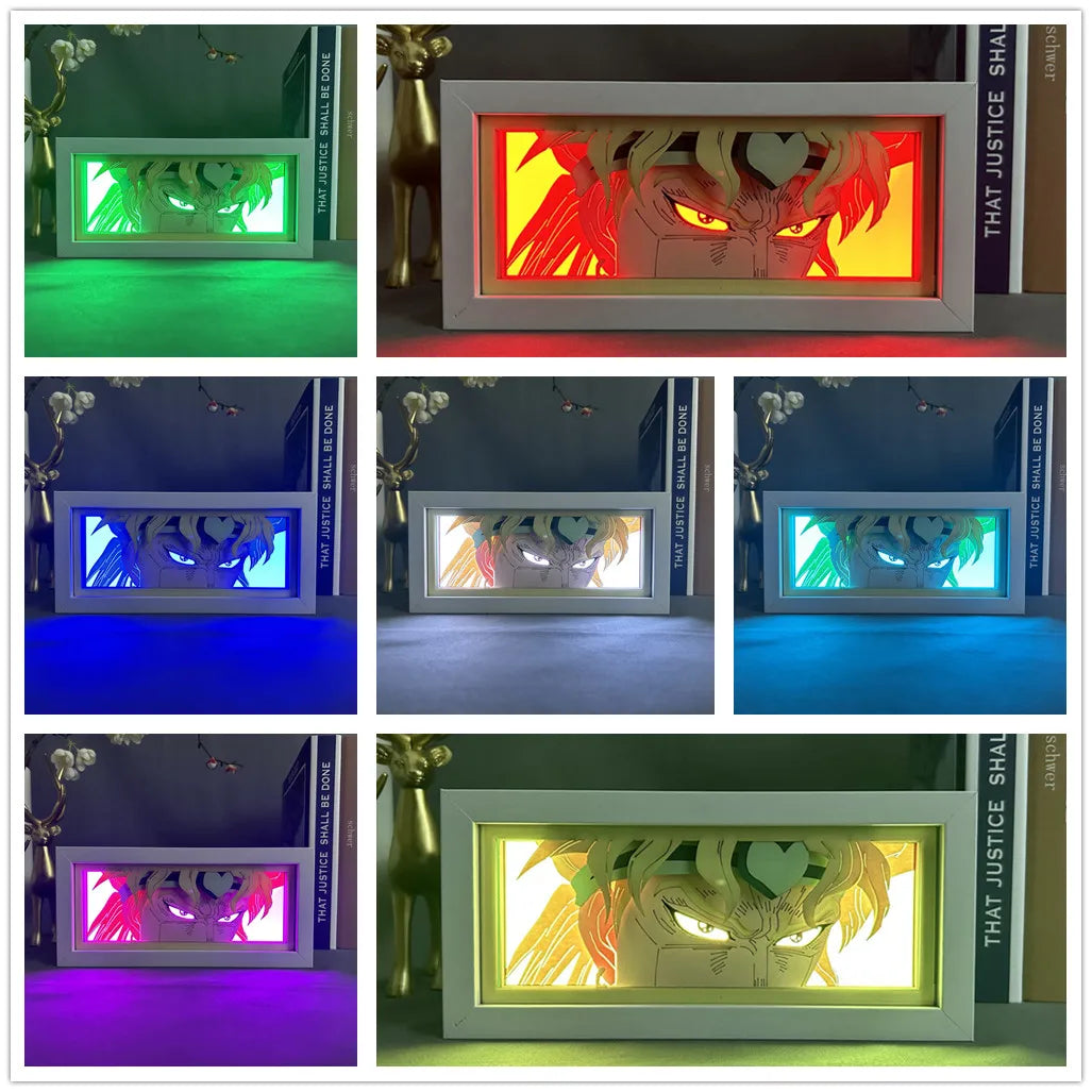 Anime Led Night Light Box Jojo'S Bizarre Adventure for Hoom Decor Lamp for Children'S Room Kids Gifts Manga Lightbox Jojo Dio