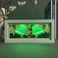Anime Figures Light Box My Hero Academia All Might Face Gaming Room Decoration Manga Paper Cut Led Night Lamp Mha Lightbox Eye