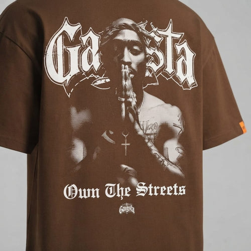 Camiseta OVERSIZE 180g SEDA FRÍA "Gangsta" | Edición 2Pac