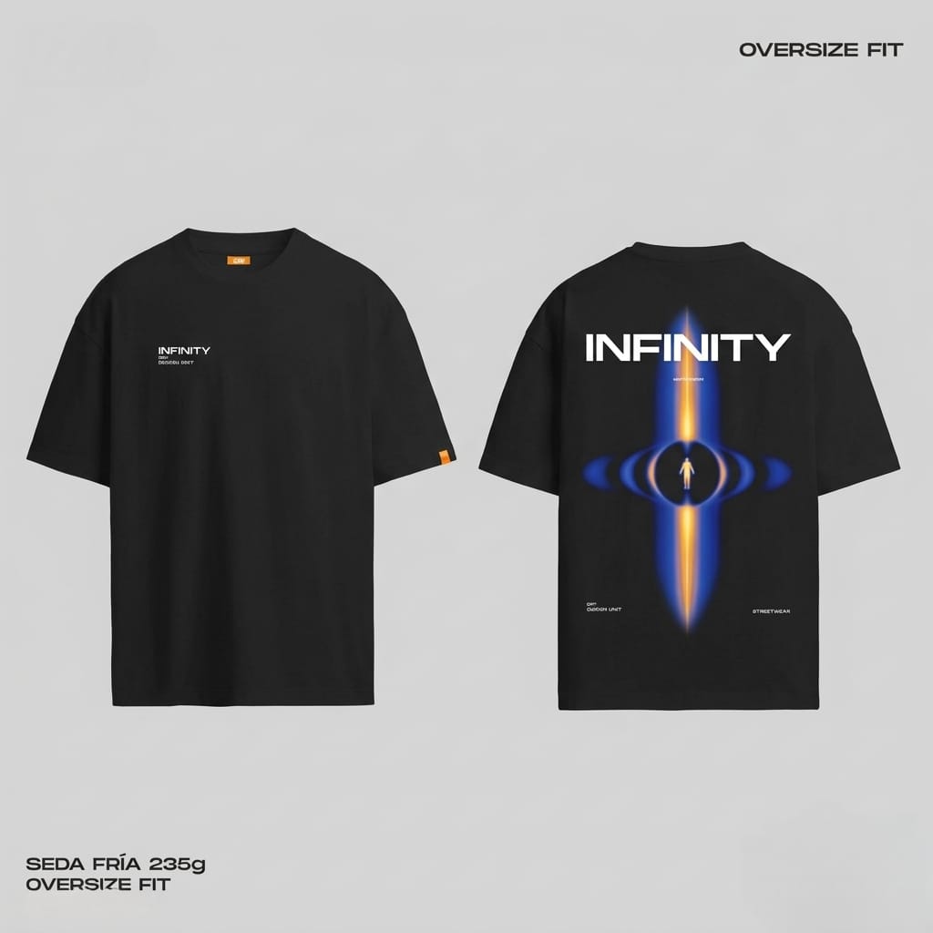 CAMISETA OVERSIZE INFINITY SEDA FRÍA 235g