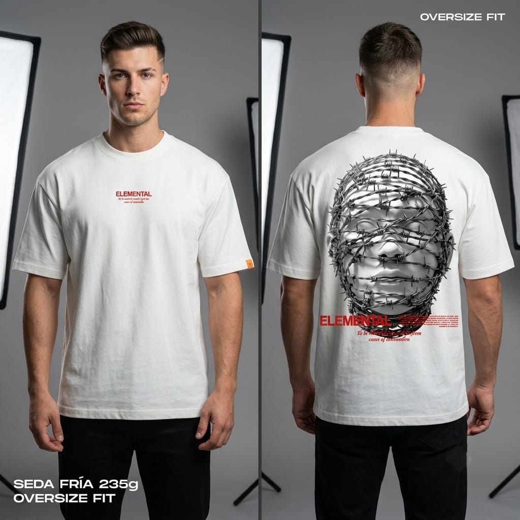 CAMISETA OVERSIZE PREMIUM 235g - ELEMENTAL.