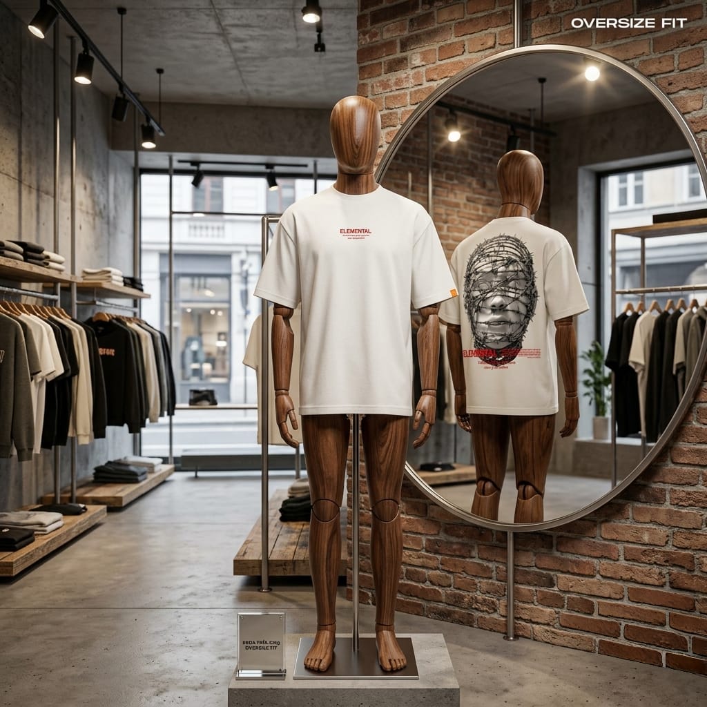 CAMISETA OVERSIZE PREMIUM 235g - ELEMENTAL.