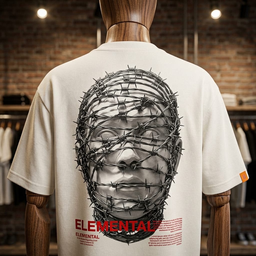 CAMISETA OVERSIZE PREMIUM 235g - ELEMENTAL.