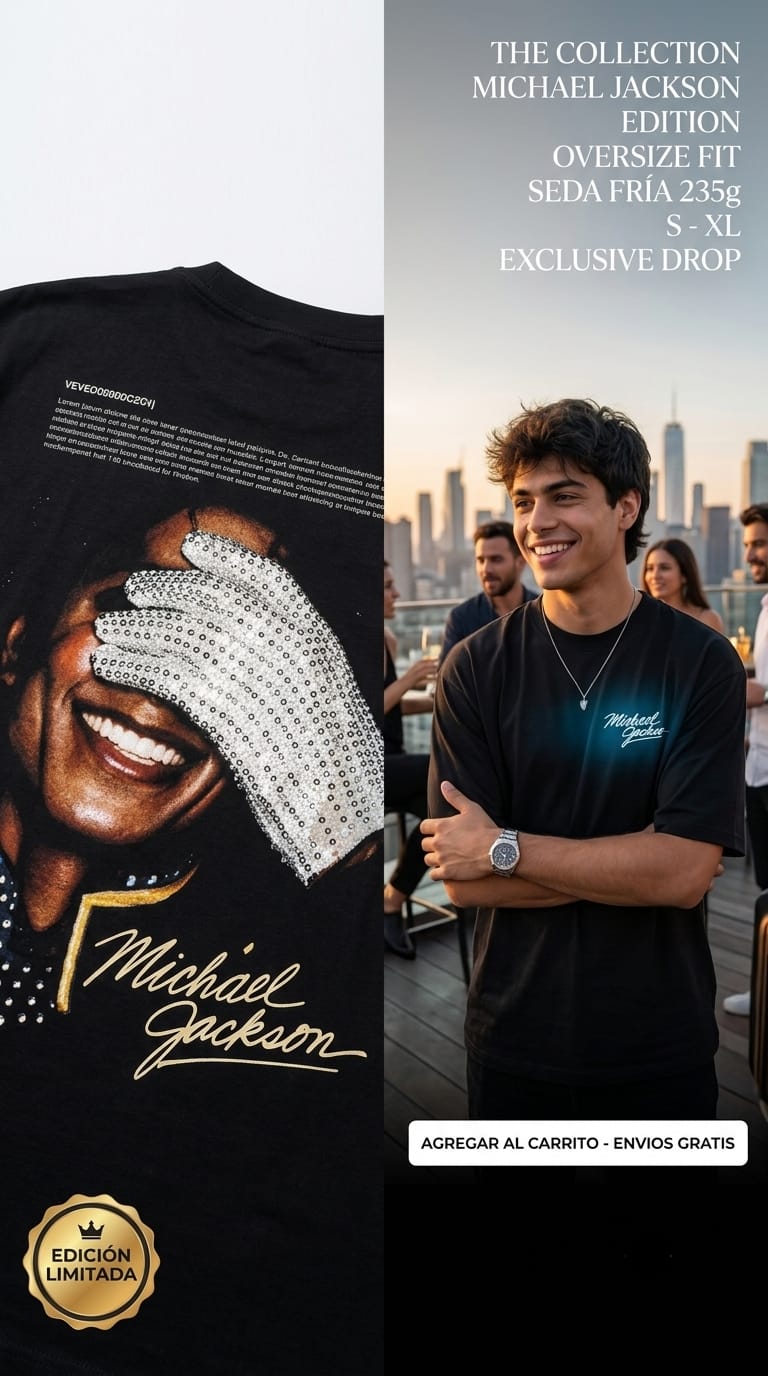 OVERSIZE - FIT SEDA FRÍA - Michael Jackson 235g